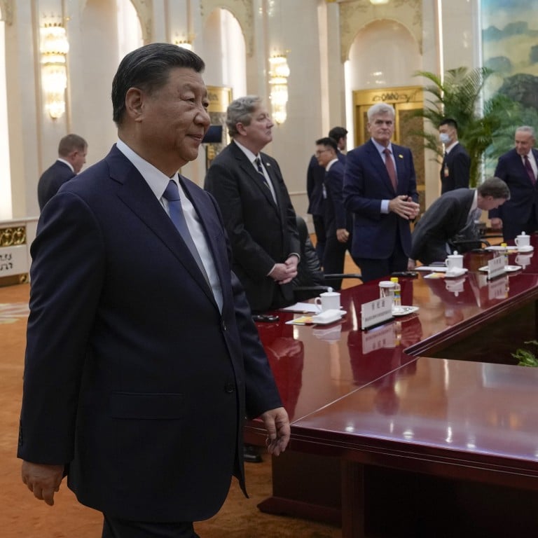 Chinese President Xi Jinping meeting US Senate Majority Leader Chuck Schumer in sign Xi may head to Apec summit in San Francisco | South China Morning Post