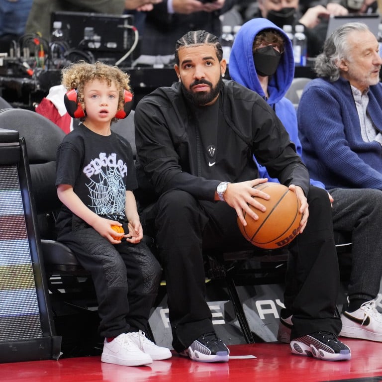 We already knew Drake’s son Adonis was a basketball lover like his dad – now it seems he’s following in his musical footsteps too. Photo: Getty