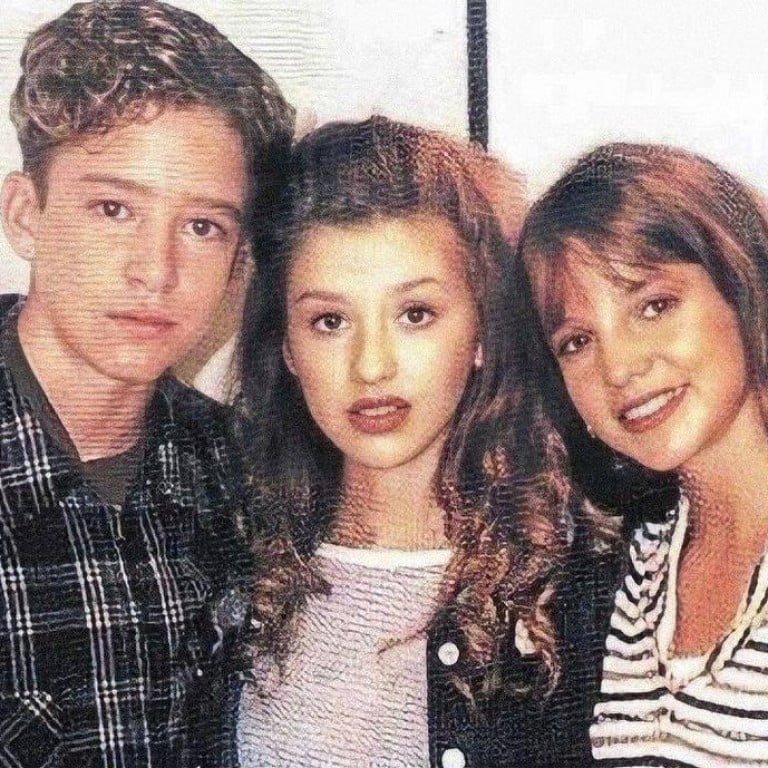 Justin Timberlake, Christina Aguilera, Britney Spears and Ryan Gosling during their Mickey Mouse Club days. Photo: @bringback00s/Instagram