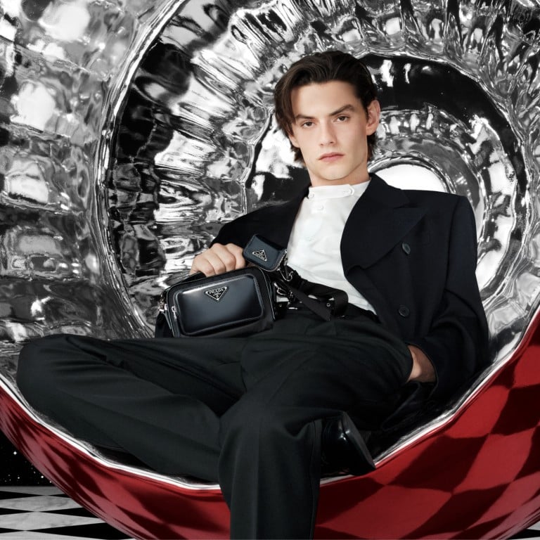 With his high-cheekboned good looks, actor Louis Partridge has already scored a Christmas campaign for Prada. Photo: Prada