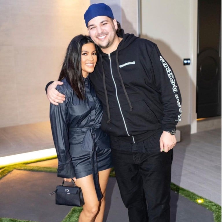 Rob Kardashian and his sister, Kourtney. Photo: @robkardashianofficial/Instagram