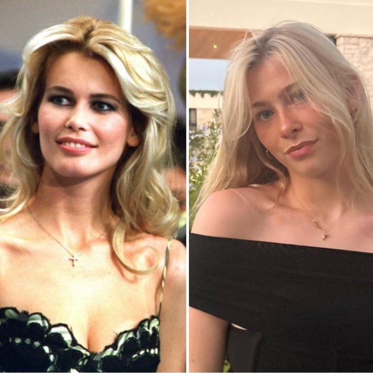 Claudia Schiffer’s lookalike daughter Clementine Vaughn is gaining more attention lately. Photos: AFP, @clementine_vaughn_/Instagram