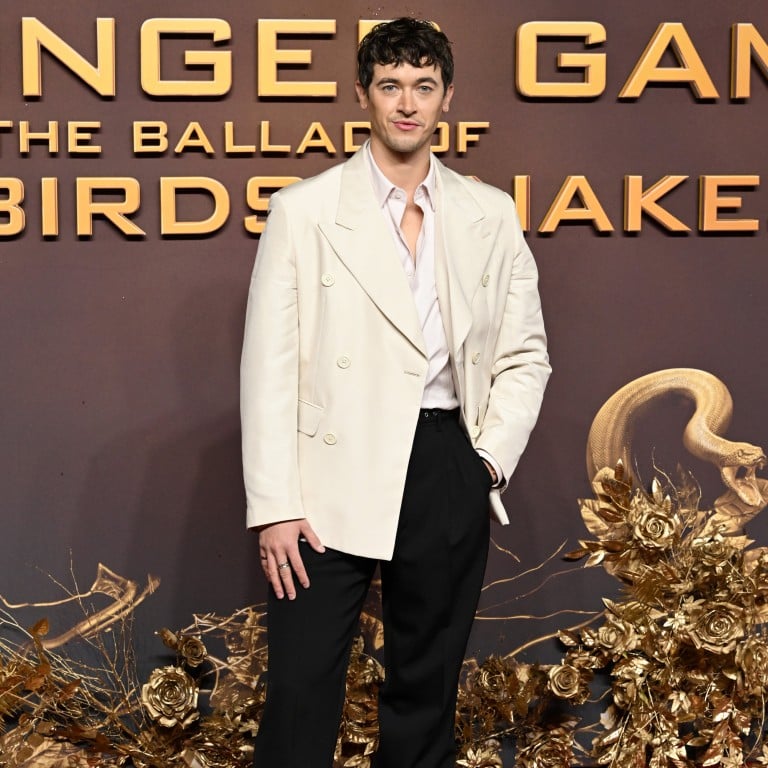 Tom Blyth isn’t just the star of The Hunger Games: The Ballad of Songbirds & Snakes, but a model too. Photo: Getty Images