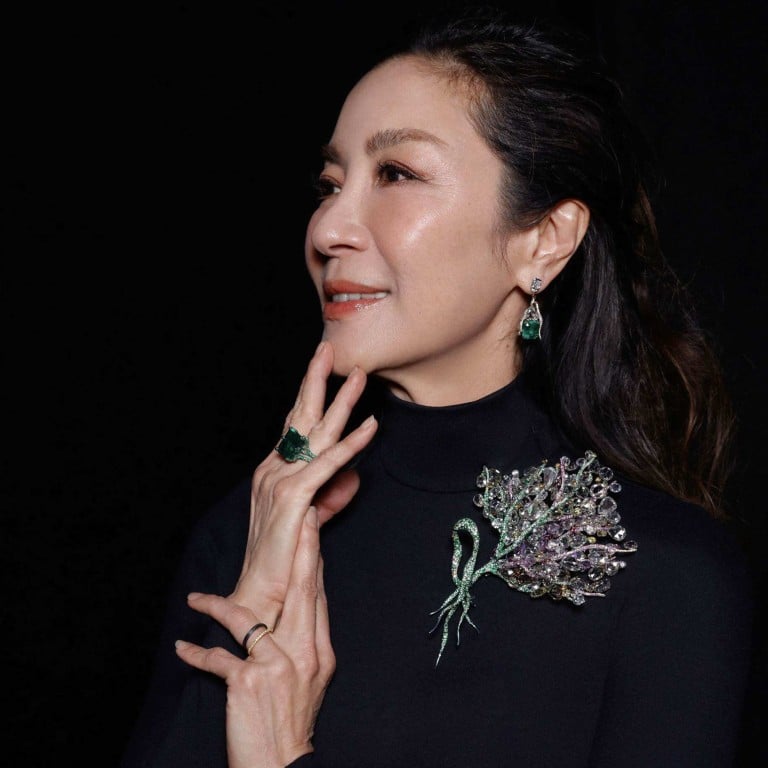 Michelle Yeoh wears the Pamir brooch from Cindy Chao’s Black Label Masterpiece collection. Photos: Handout