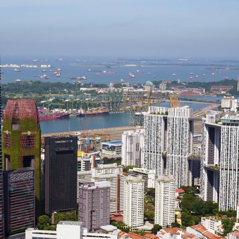 Buildings in Singapore. Property agents said they have received more of such “no WFH” stipulations from landlords in recent months. Photo: Bloomberg