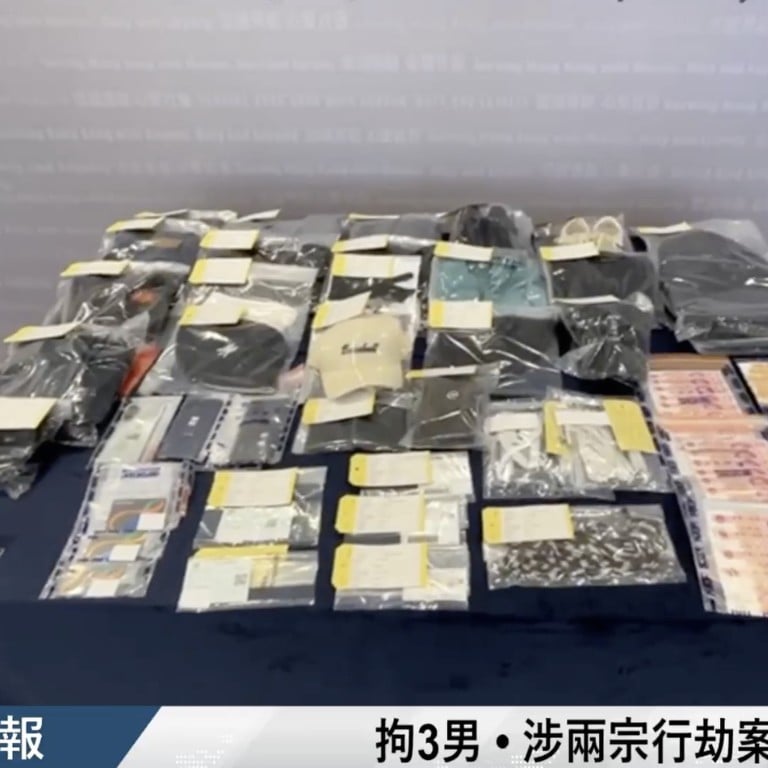 hong kong police arrest 3 mainland chinese visitors over 2 robberies ‘as they try to flee city’