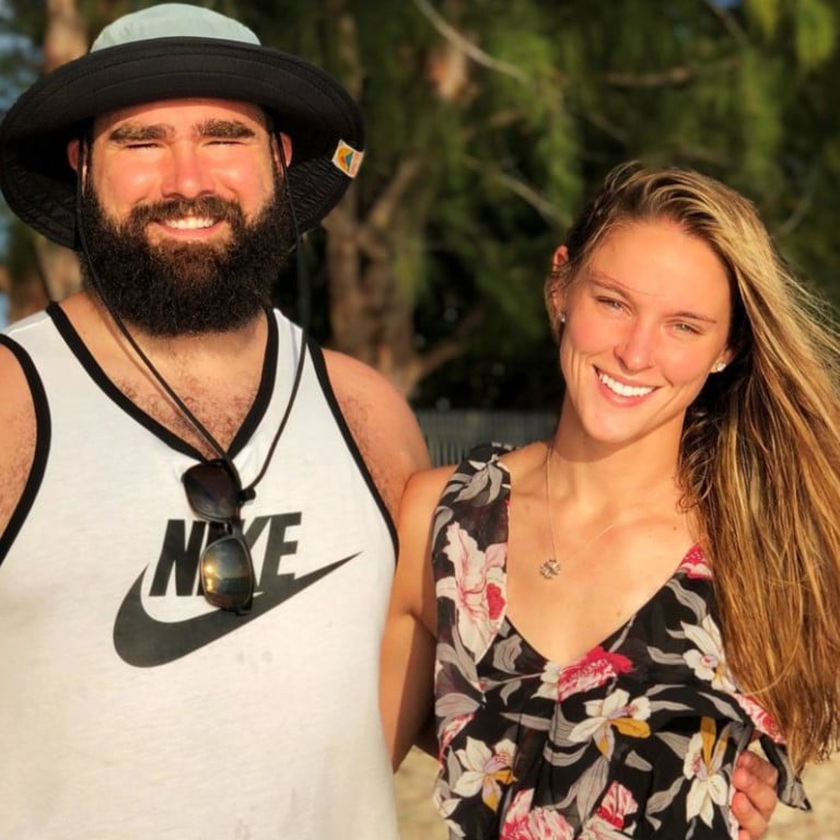 Jason and Kylie Kelce have been married since 2018. Photo: @kykelce/Instagram