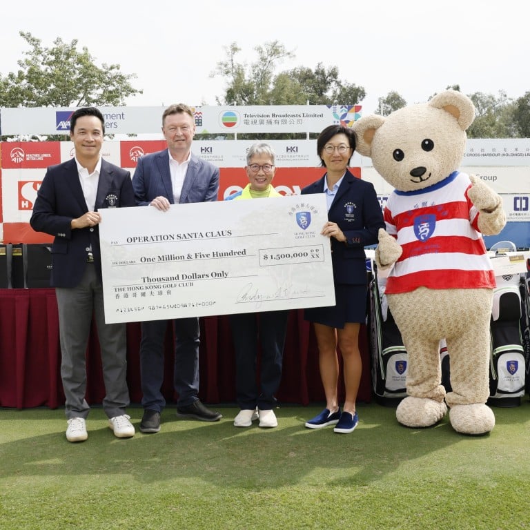 driving for the green: hong kong golf club holds cup of kindness game in support of operation santa claus