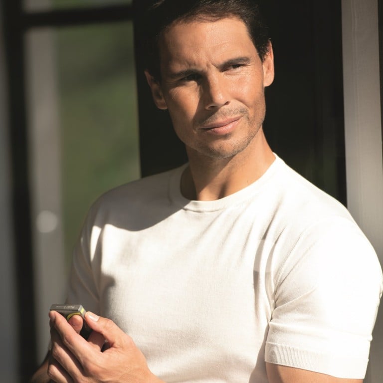 Tennis legend Rafael Nadal has collaborated with haute perfumerie house Henry Jacques on a collection of fragrances called In All Intimacy, along with a special edition of the house’s innovative Clic-Clac carrying case. Photo: Handout