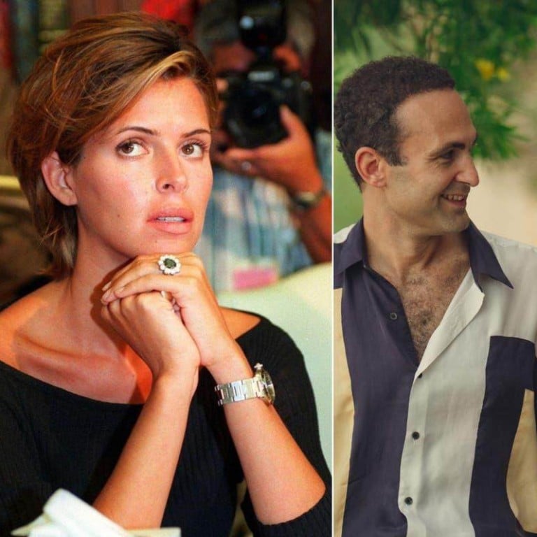 Kelly Fisher, and a scene from The Crown, with actors playing Dodi Fayed and Princess Diana. Photo: @IndyLife/Twitter