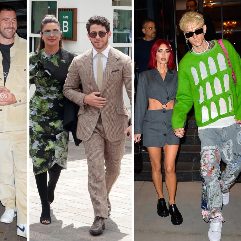 Taylor Swift and Travis Kelce, Priyanka Chopra and Nick Jonas, Megan Fox and Machine Gun Kelly are some of Hollywood’s most stylish pairs in 2023. Photos: Getty Images