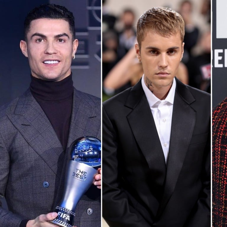 Celebrities who escaped unhurt in car crashes include Cristiano Ronaldo, Justin Bieber and Michael B. Jordan. Photos: Getty Images, @cristiano/Instagram
