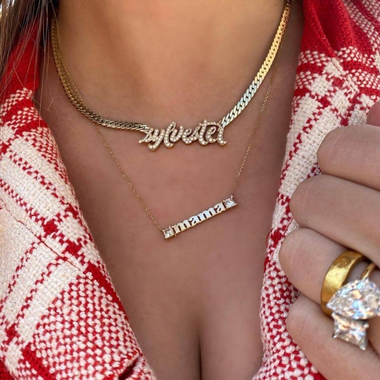 Son hot sale name necklace