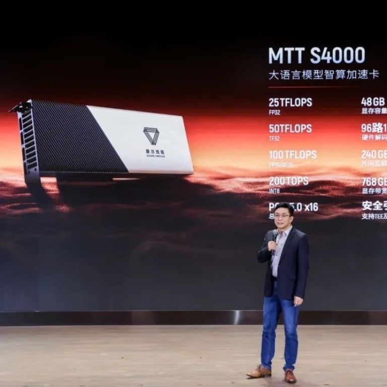 US-sanctioned Chinese chip start-up Moore Threads unveils GPU-based ...