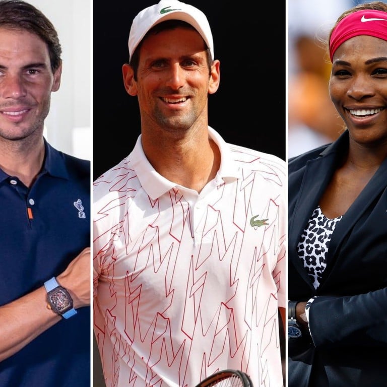 Rafael Nadal, Novak Djokovic and Serena Williams are among the world’s greatest – and richest – tennis players. Photos: Instagram/@rafaelnadal, @djokernole; Getty Images