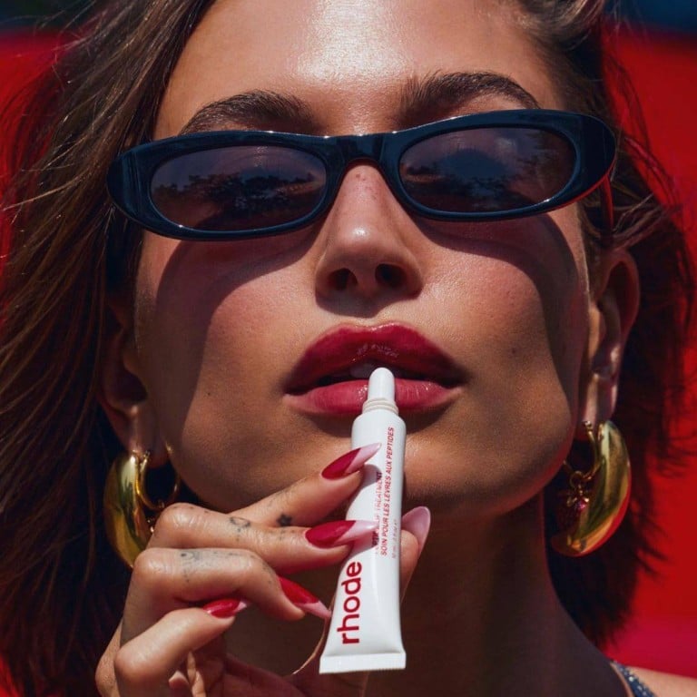 After popularising viral beauty looks, from “latte girl” to “strawberry girl” make-up, Hailey Bieber has shared her love for Rhode peptide lip tints. Photo: Instagram/@rhode