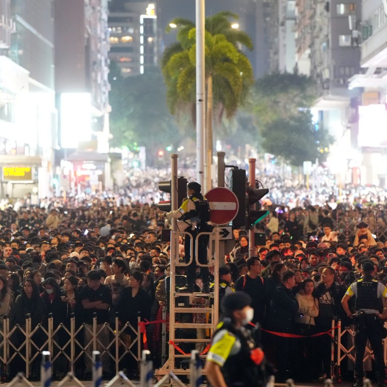 Hundreds of thousands gathering on both sides of Hong Kong’s Victoria