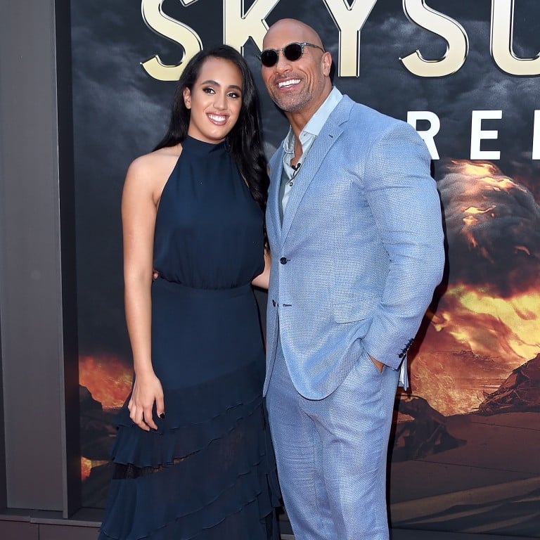 Dwayne “The Rock” Johnson has said he loves that his daughter Simone Johnson is following in his footsteps. Photo: Getty Images
