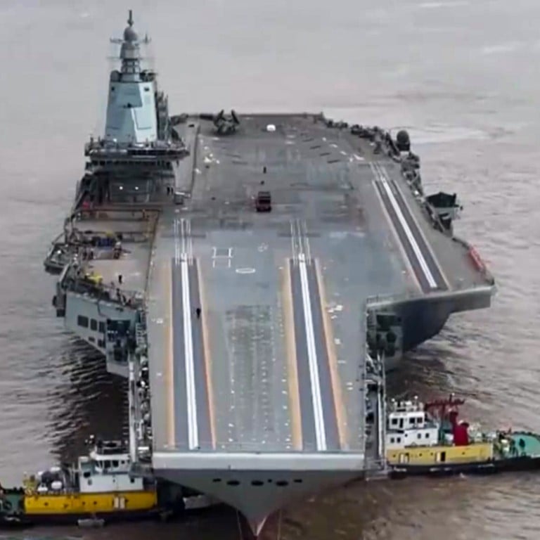 China gives first official look at Fujian aircraft carrier's advanced catapult launch system | South China Morning Post