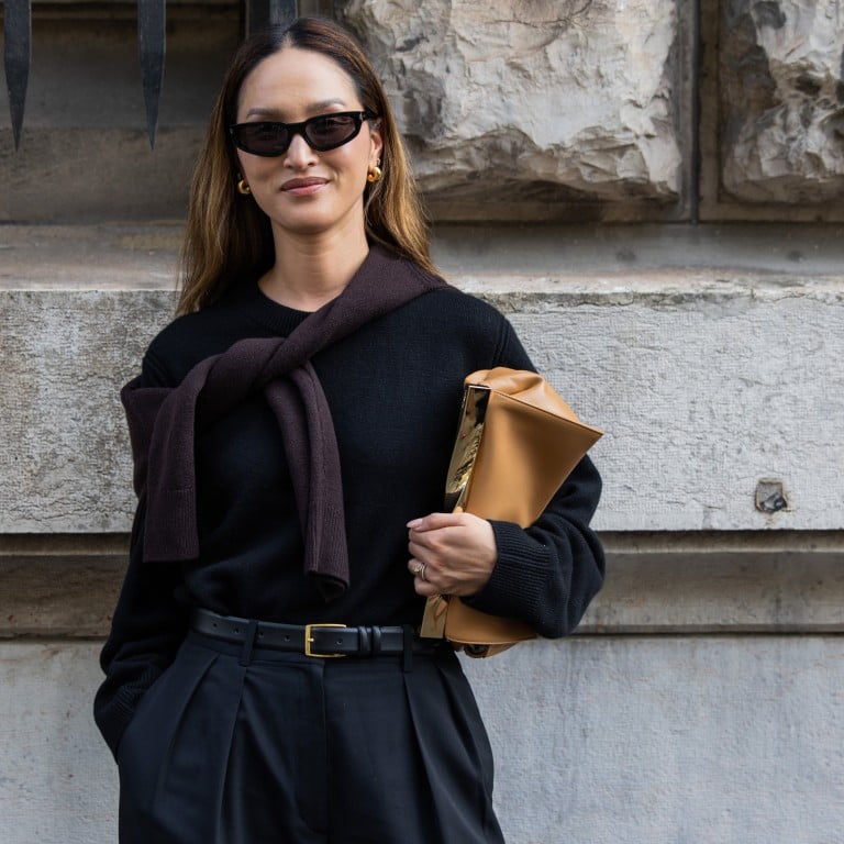 At the Hermès show at Paris Fashion Week, influencer Nicole Warne embraced the sweater trend – as seen at Loewe, Fendi and Thom Browne. ‘It’ girls Kendall Jenner, Gigi Hadid, Lila Moss and Alexa Chung are also fans of the look. Photo: Getty Images