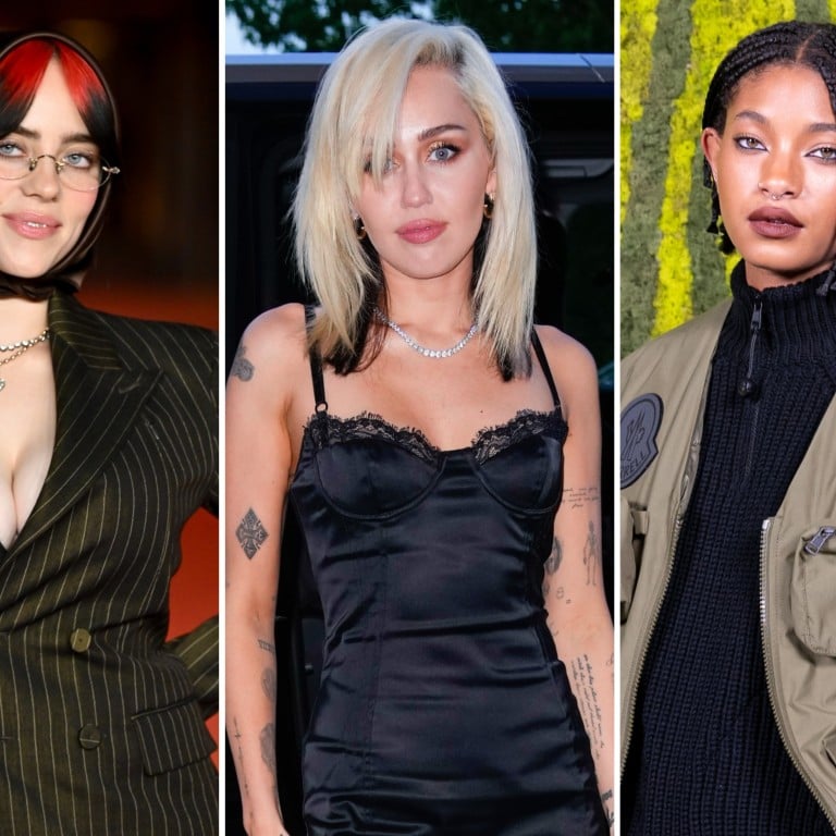 Billie Eilish, Miley Cyrus and Willow Smith all identify as LGBT. Photo: Getty Images