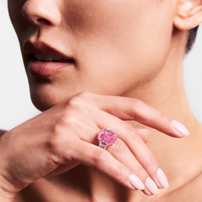 Sotheby’s sold the Eternal Pink, the “most vivid pink diamond to come to market” for a new record per carat price, proof that pink diamonds remain eminently valuable. Photos: Handout