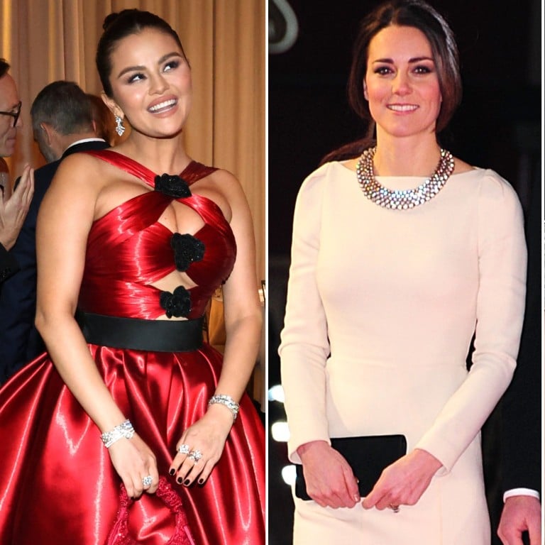 From Selena Gomez to Kate Middleton and Lana Del Rey, here are seven times celebrities have embraced low-cost styles. Photo: Getty, Reuters, AFP