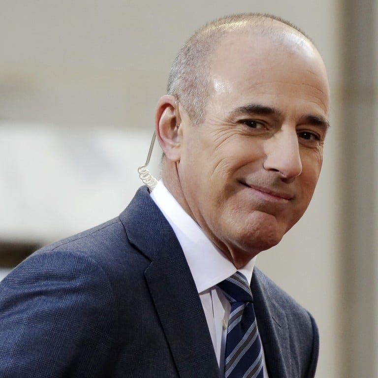 Matt Lauer, co-host of the NBC’s Today show, was fired in 2017 for inappropriate sexual behavior. Photo: AP