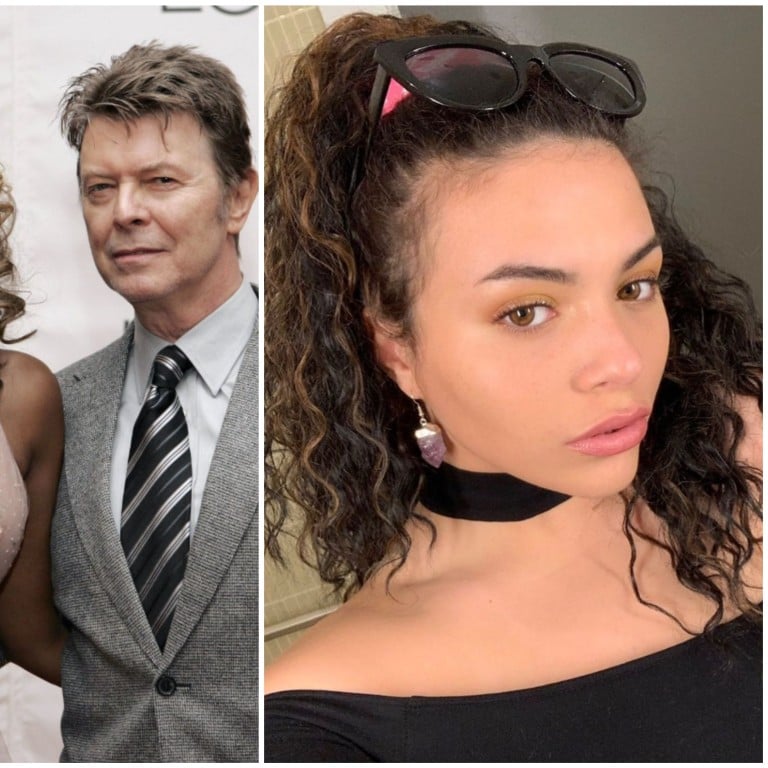 Iman and David Bowie had Alexandria Zahra Jones in 2000, and the legendary British singer died 16 years later. Photos: AFP; @_p0odle_/Instagram