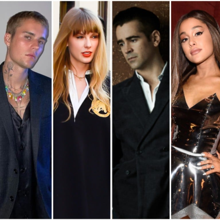 The downside of fame: Justin Bieber, Taylor Swift, Colin Farrell and Ariana Grande have all suffered distress at the hands of stalkers. Photos: Getty Images; @justinbieber/Instagram; GC Images; Brian Bowen Smith; WireImage