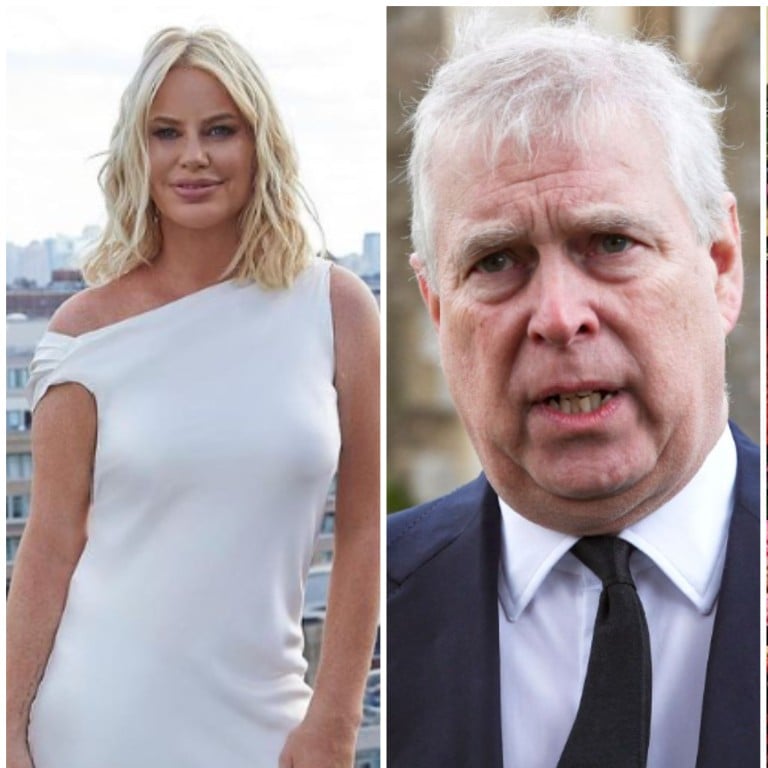 Disgraced royal Prince Andrew (centre) has reportedly dated several women since splitting from his wife Sarah Ferguson in the 90s, including Caroline Stanbury (left) and Lady Victoria Hervey (right). Photos: @carolinestanbury, @ladyvictoriahervey/Instagram; AFP