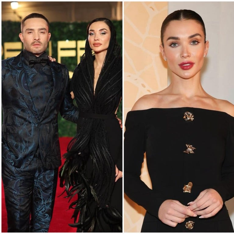 Glam squad: newly engaged Ed Westwick and British Bollywood actress Amy Jackson make a fashionable pair. Photos: @iamamyjackson/Instagram