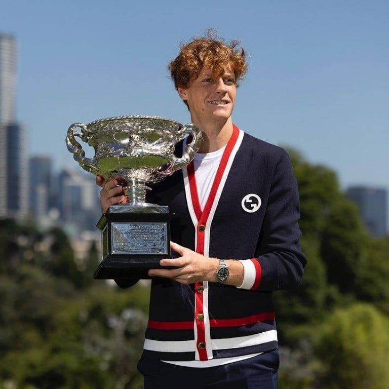 Australian Open winner Jannik Sinner is capturing hearts in the fashion world too. Photo: @janniksin/Instagram