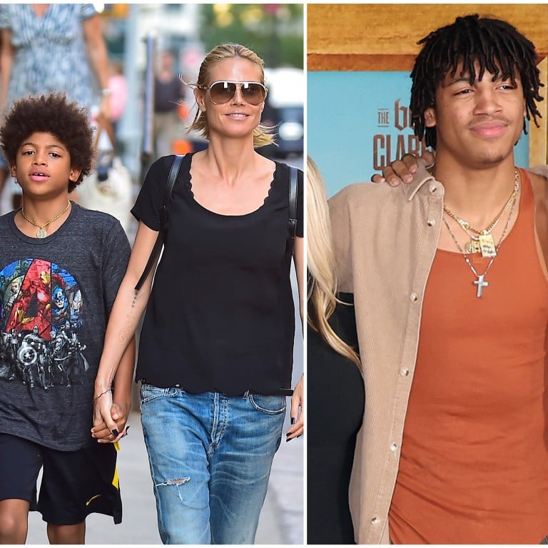 All grown up: Heidi Klum and Seal’s son, Henry Günther Ademola Dashtu Samuel. Photos: GC Images, WireImage