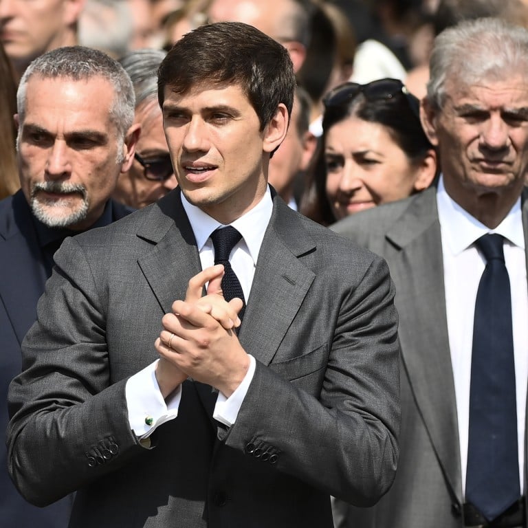 Luigi Berlusconi (centre left), Silvio Berlusconi’s son, sits on boards and is worth an estimated US$1 billion. Photo: Getty Images