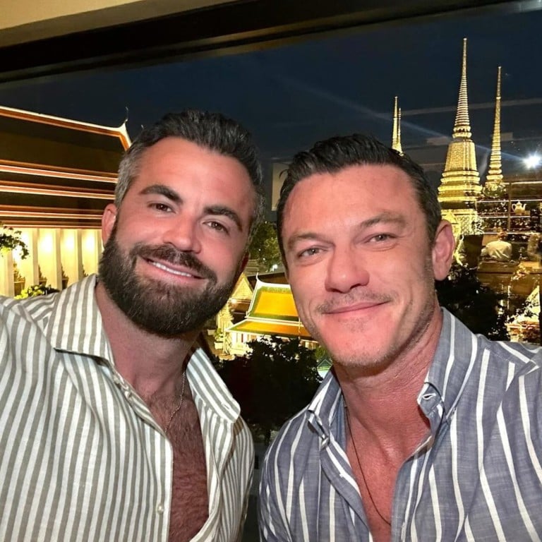Good Grief actor Luke Evans (right) with his partner Fran Tomas. Photo: @frantomasr/Instagram
