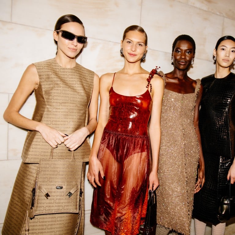 Models backstage at the Tory Burch autumn/winter 2024 show during New York Fashion Week. Photo: Tory Burch