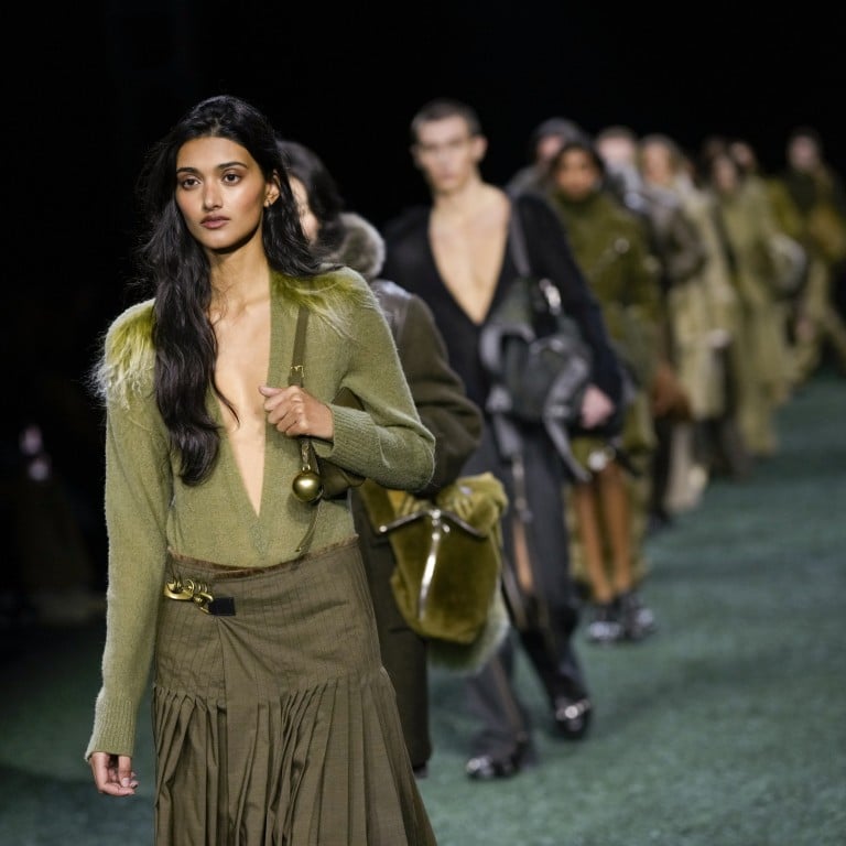 The Burberry autumn/winter 2024 show took place in Victoria Park, London, during the city’s fashion week. Photo: AP