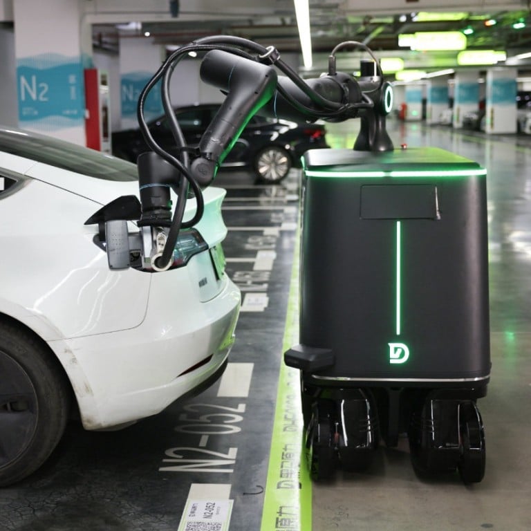 Electric vehicles: Chinese robot chargers start-up GGSN eyes investors, international expansion via new Hong Kong facilities | South China Morning Post