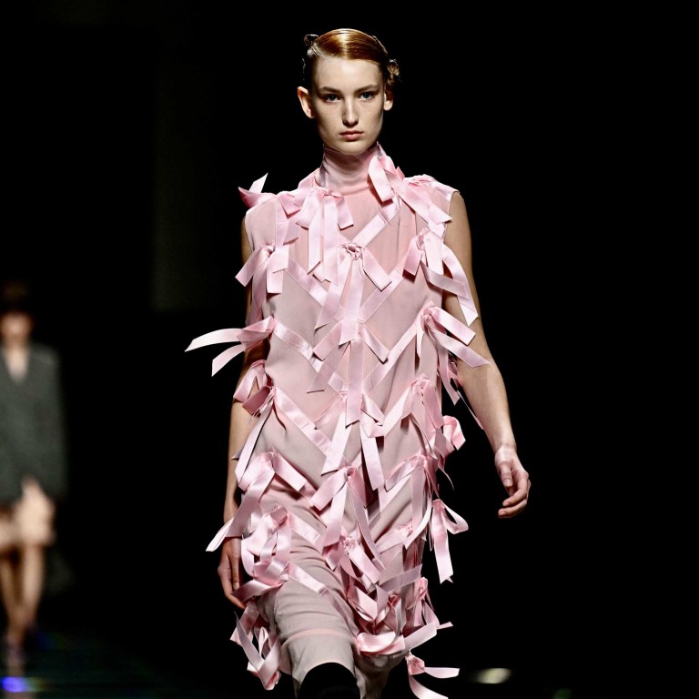 Bows are back as TikTok and Barbie popularise girlish looks like those at Prada’s Milan Fashion Week autumn/winter 2024-25 show on February 22. Photo: AFP