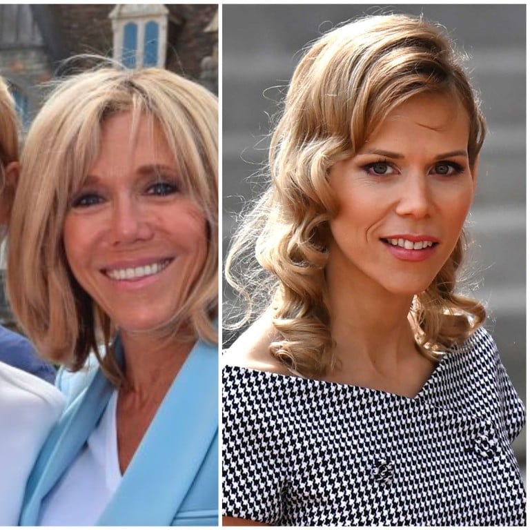 Brigitte Macron’s daughter Tiphaine Auzière often gives interviews defending her mother, who is married to French President Emmanuel Macron. Photos: @WomenintheWorld/X, Getty Images