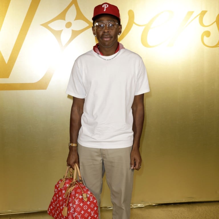 Tyler, The Creator, at the Louis Vuitton menswear spring/summer 2024 show featuring Pharrell Williams’ debut collection, during Paris Fashion Week in June 2023. Photo: Getty Images