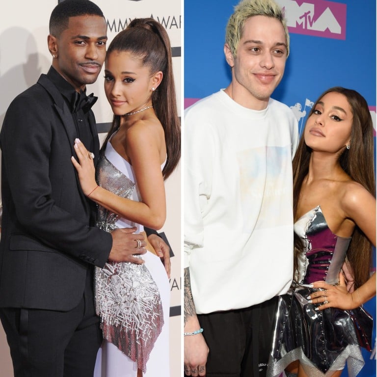 Ariana Grande’s significant others over the years have included (from left) Big Sean, Pete Davidson and Nathan Sykes. Photos: Getty Images