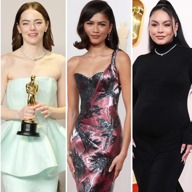 From Arianna Grande’s bubblegum pink Giambattista Valli gown to Emma Stone’s sleek pastel number, Zendaya’s Armani Prive dress and Vanessa Hudgens’ baby bump reveal, the 96th Academy Awards were bursting with iconic fashion moments. Photos: EPA, AFP, AP, TNS