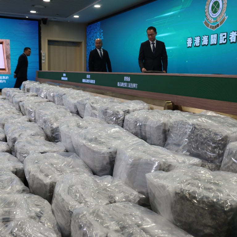 Hong Kong customs confiscates cannabis buds worth HK$115 million