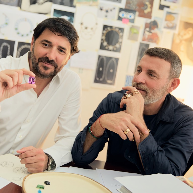 Pomellato’s gem master Stefano Cortecci (left) and creative director Vincenzo Castaldo. Photo: Handout