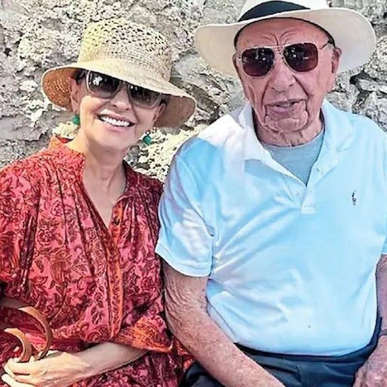 Rupert Murdoch (right) is about to get married for the fifth time, to Russian biologist Elena Zhukova. Photo: X