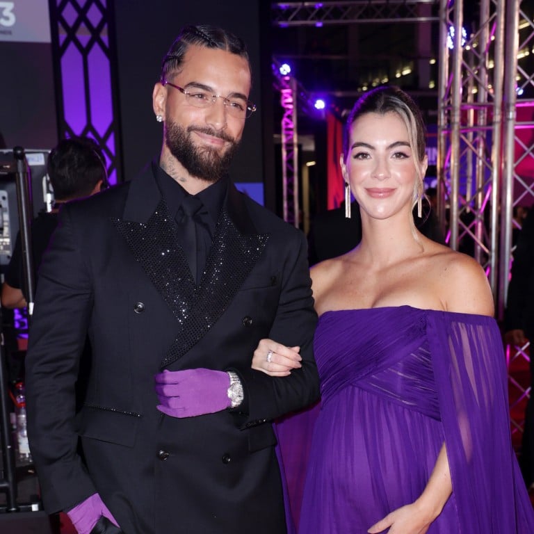 Maluma and his partner Susana Gómez, with whom he’s just had a baby. Photo: Getty Images for Latin Recording Academy