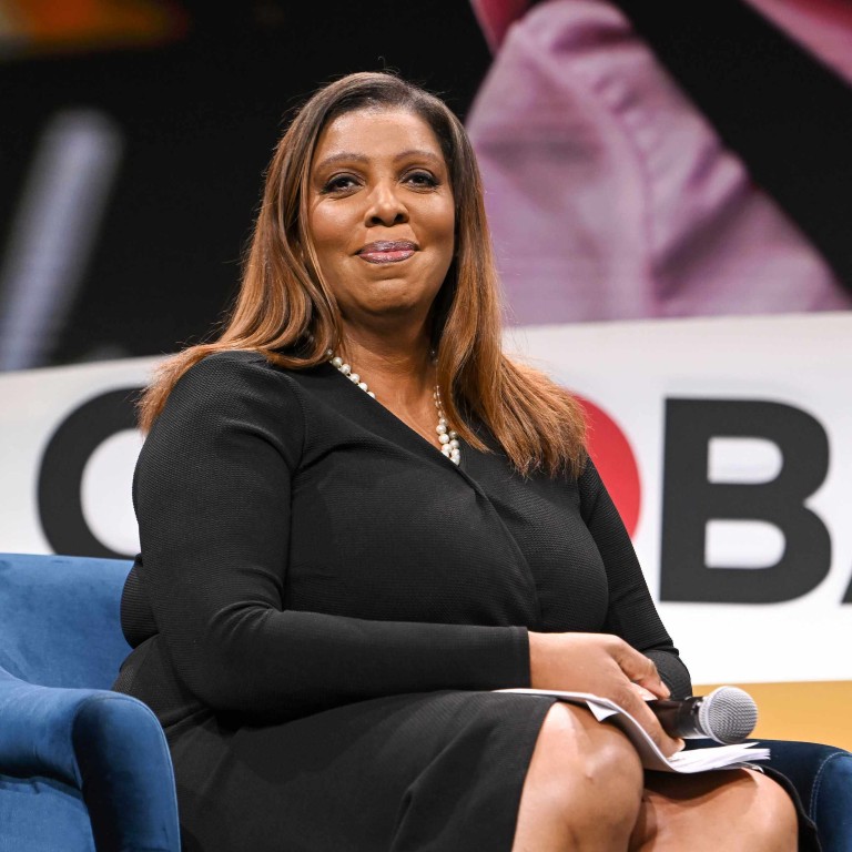 Attorney general of New York Letitia James speaks at the Global Citizen Now summit at The Glasshouse in April 2023, in New York City. Photo: Getty Images for Global Citizen