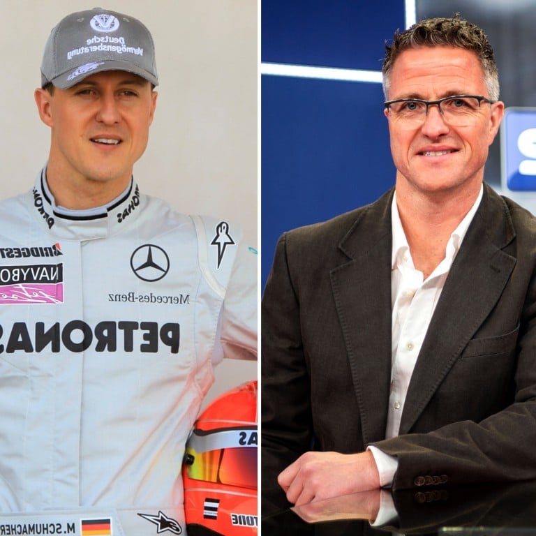 Ralf Schumacher (right) is the brother of Formula One legend Michael Schumacher. Photos: Getty Images, @michaelschumacher/Instagram